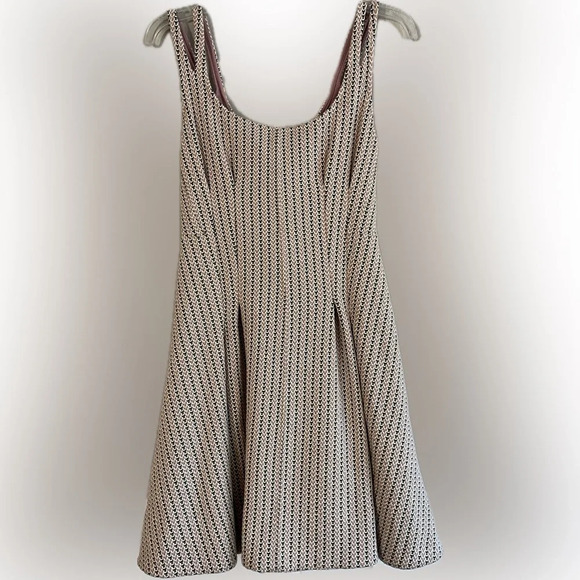 Maeve Beige Patterned Mini Dress - Picture 3 of 14